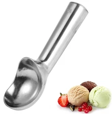 Silver Lightweight Ice Cream Scoop Kitchen Tool