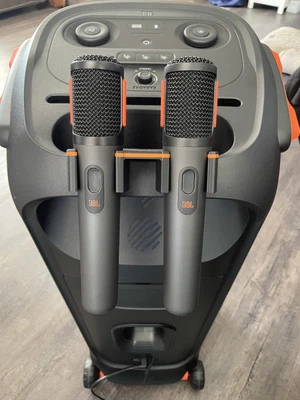 Dual Microphone Holder Bracket For JBL Partybox 710 Speaker.