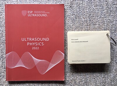 ESP Ultrasound Physics SPI 2022 set with flash cards