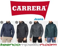 CARRERA GIUBBINO UOMO GIUBBOTTO PIUMINO NYLON CAPPUCCIO RESISTENTE ALLA PIOGGIA