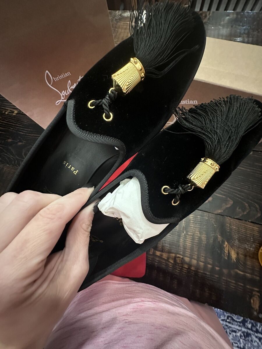 Christian Louboutin Men's Size 37.5 Suede Tasseled Dress Christian Louboutin Men's Size 37.5 Suede Tasseled Dress
