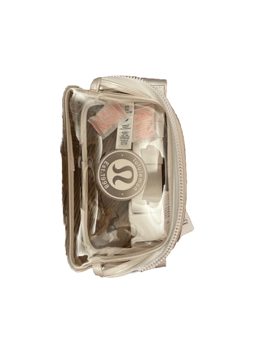 LULULEMON White Clear Belt Bag - 1 Lt - AUTHENTIC NEW w
