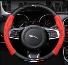 15" PU Leather Steering Wheel Cover For 1936-2025 Jaguar All models in the serie