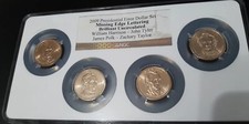 ERROR 4 Coin BU Set Missing Edge Lettering,& Lam. , Struck Thu, DIE Crack