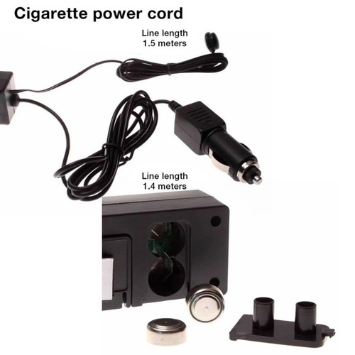 3 in 1 Car Temperature Digital Clock Voltage Time Temperature Clock LCD Screen - Picture 6 of 10