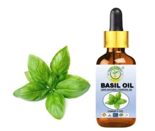 NATURAL BASIL OIL 100% PURE AND NATURAL ESSENTIAL OIL ( FREE SHIPPING)