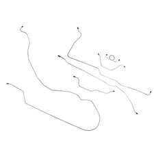 Classic Tube Brake Line Kit Complete Stainless Steel Standard Drum Mustang 6-...