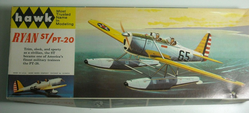 Hawk 1:48 1965 issue kit 510 Ryan ST/PT-20 Trainer build two ways FREE SHIPPING