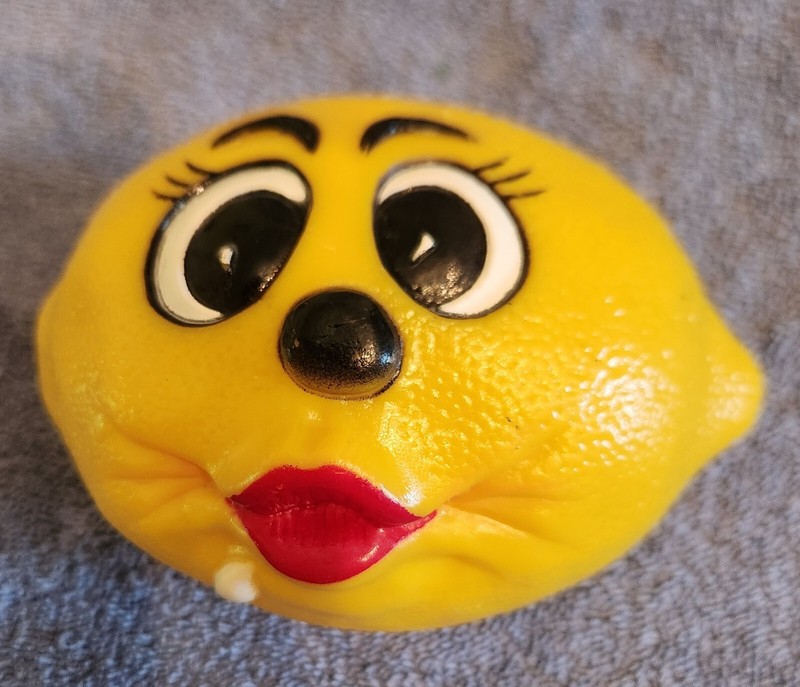 Vintage Refrigerator Louie the Lemon Baking Soda Holder. Great Condition.
