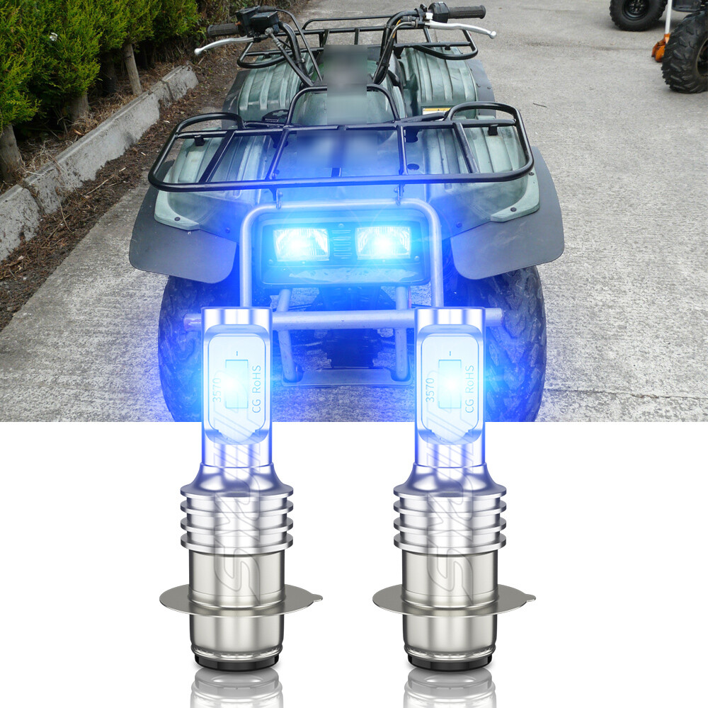 Fits Yamaha Timberwolf 250 1992-2000 H6 H6M Pair Headlight ICE