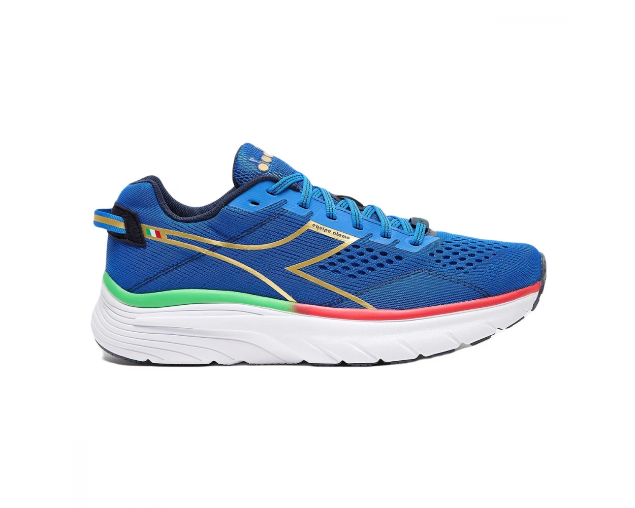 Mens Diadora Equipe Atomo Men's Royal Blue/Gold Running Shoes