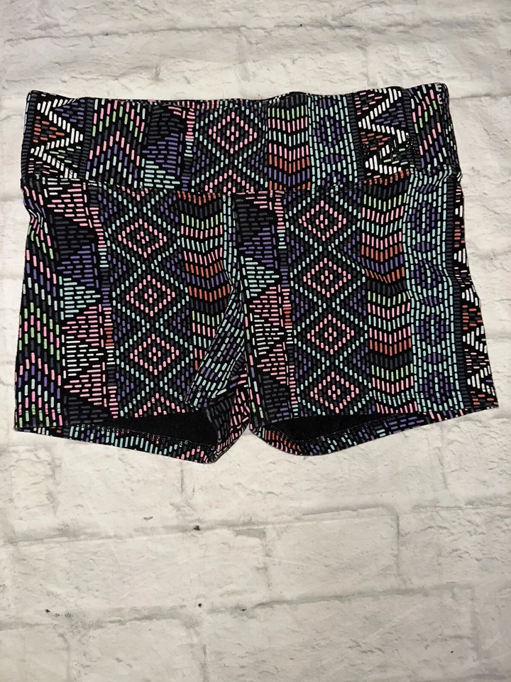 Pantalones Cortos de Motociclista VS PINK Para Mujer Pequeños Victoria’s Secret Azteca Bling Logo Foto 3 de 4