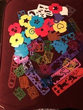 Children  s Unisex Plastic  Cardboard Stencils Most Are New, A Few Used