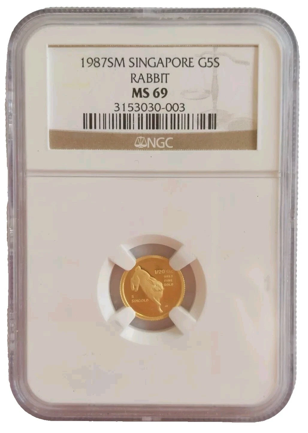 Gold 1987 Singapore Coins