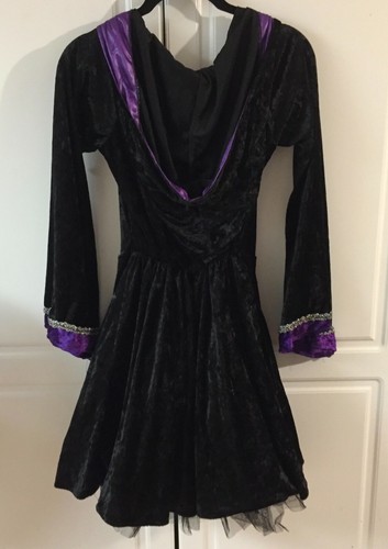 Girls Halloween Witch Fancy Dress Sorceress Outfit Costume Hat Cosplay - Picture 5 of 12