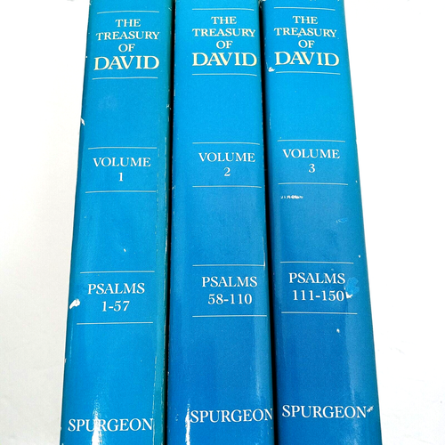 3 Volume The Treasury Of David Charles Spurgeon Psalms Hardcover w