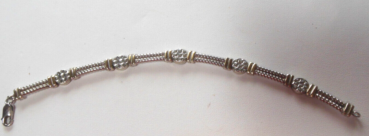 Stamped SLC 925 14K Tennis bracelet 7