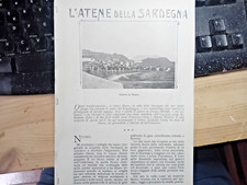 NUORO: l'Atene della Sardegna 1910 Deledda Ballero Ciusa Satta su estratto 1910