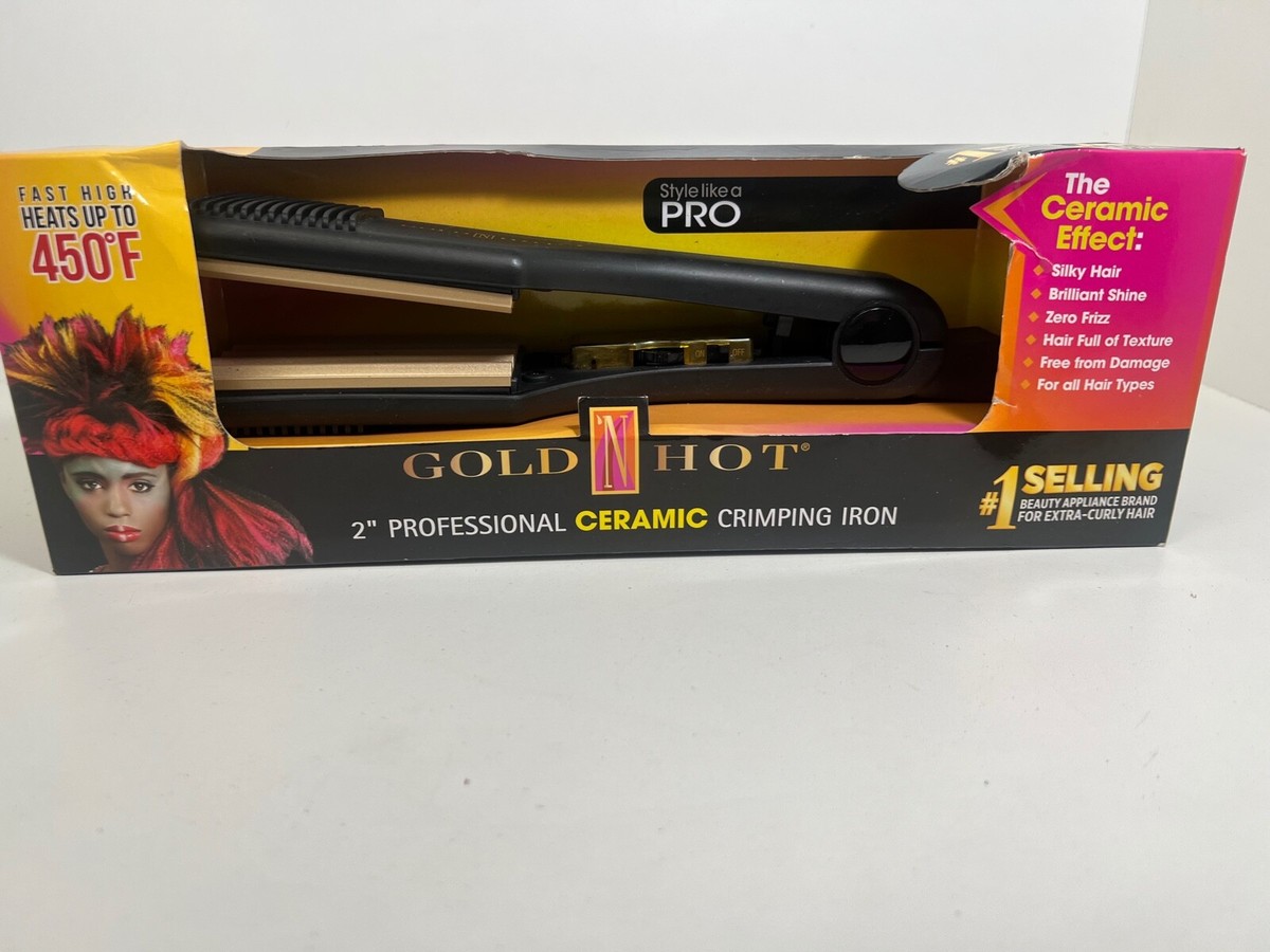 Gold N Hot Black and Gold Ceramic Crimping Iron Gold N Hot Professional 2 main image 3