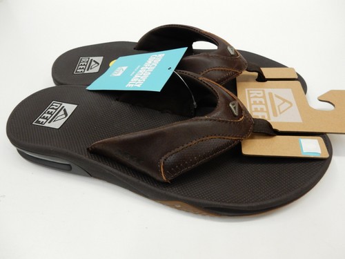 Reef Mens Leather Fanning Lux Espresso 