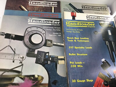 1969 Handloader Magazine Journal of Ammunition Reloading 1-6 Full Year Guns