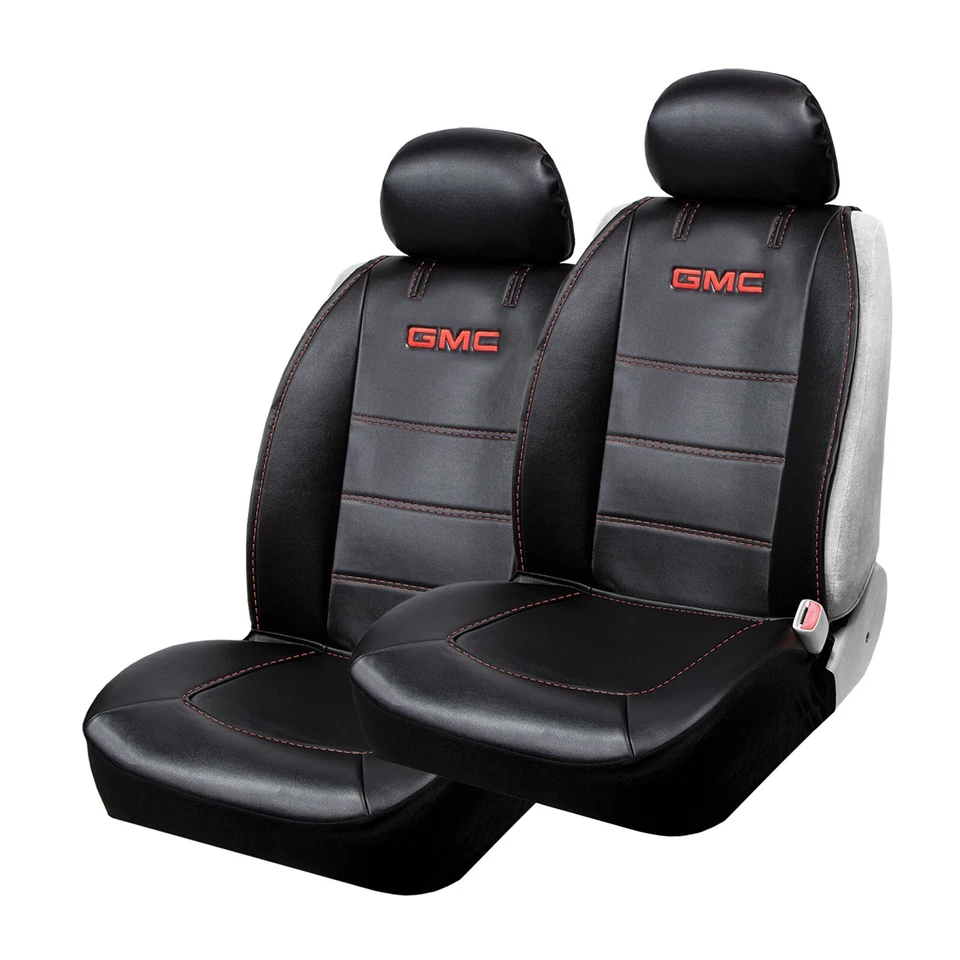 New GMC Elite Series Car Truck SUV Front Seat Covers & Steering Wheel Cover Set — 第 2/3 张图片