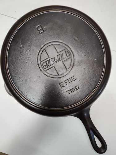 "Fully Restored" Griswold Cast Iron Skillet Pan Slant Logo 11" Seasoned Flat - Picture 2 of 7