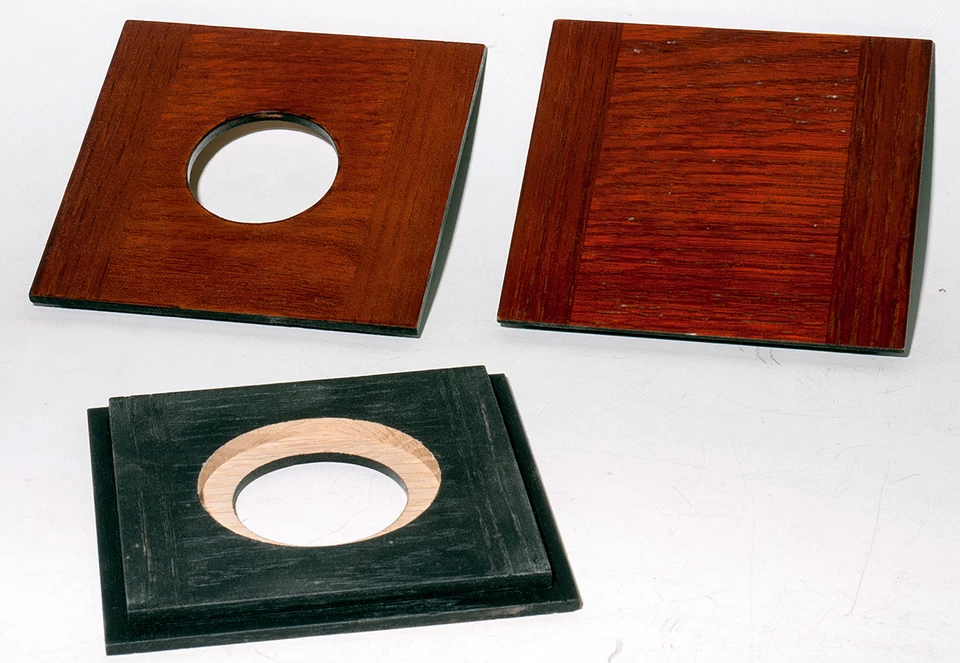 1 Wooden Lensboard 4.25" Sq. for Kodak/Folmer Graflex "Clinical View" 5x7 camera - Image 4 of 4