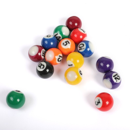1" Billardtisch Billard Ball Set komplett 16 Harzbälle für Kinder Kids Spiel - Bild 3 von 11