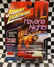 Johnny Lightning Havana Nights Series 1955 Red Chevy Bel Air Convertible 1/64