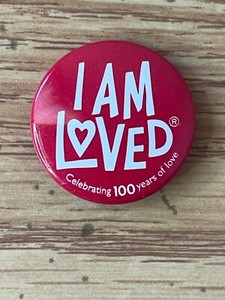 I AM LOVED Celebrating 100 years of Love Pin Button Helzberg Diamonds Rare