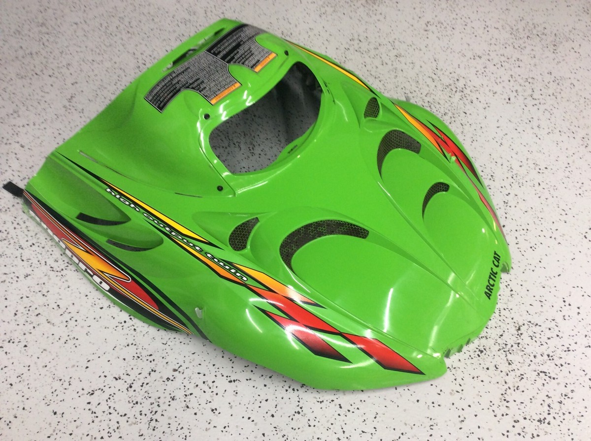 Arctic Cat Hood Shroud Cowl Green 2000 Z 440 Sno Pro 440 Fan