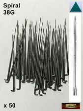 M00934x50 MOREZMORE Bulk 50 Felting Needles 38G MEDIUM SPIRAL TRIANGULAR Dry NF