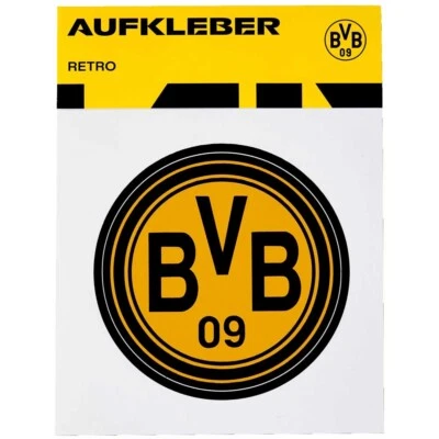 BVB Aufkleber Retro Borussia Dortmund Autoaufkleber rund BVB Logo Fanartikel