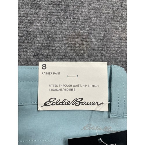 Eddie Bauer Women's Rainier Pant Straight Leg Flat Front Size 8 - Picture 2 of 18