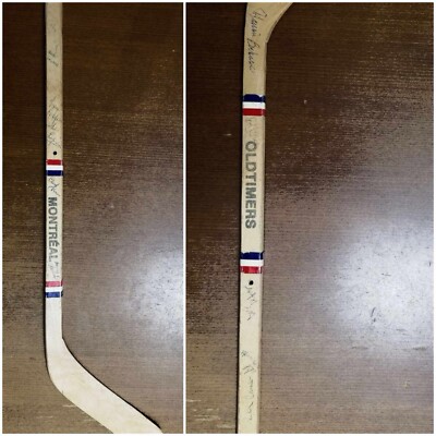 Mini Baton De Hockey Oldtimers Canadiens De Montréal Autographié
