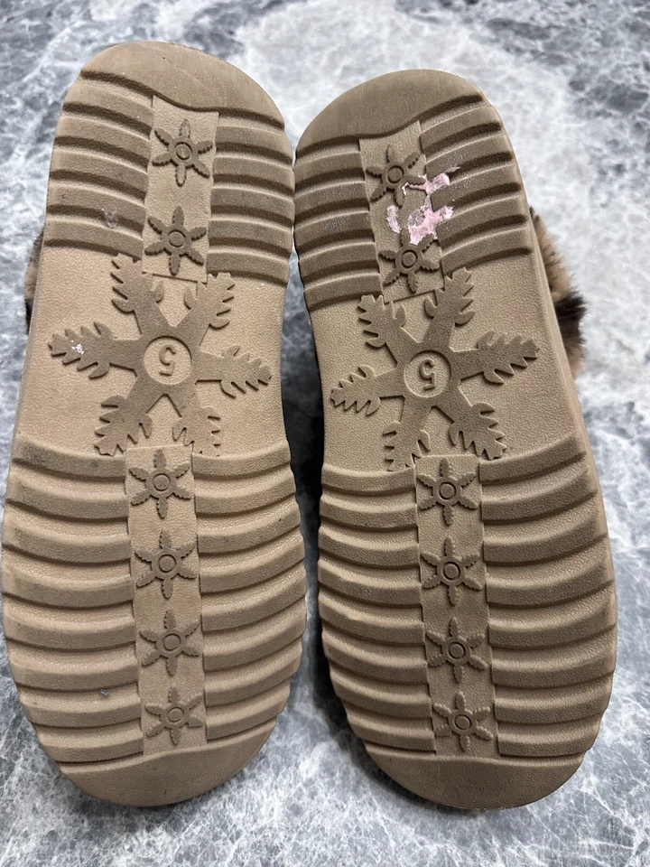 SO Girls Cheetah Booties Tan Boots Size 5 M - Image 3 of 4