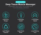 Massage Gun, Muscle Therapy Gun Handheld Deep Tissue with 5 Adjustable Speeds — photo 8