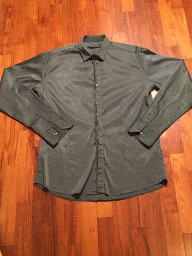 DAVID MAYER NAMAN CAMICIA UOMO Tg.M VERDE GESSATO | eBay