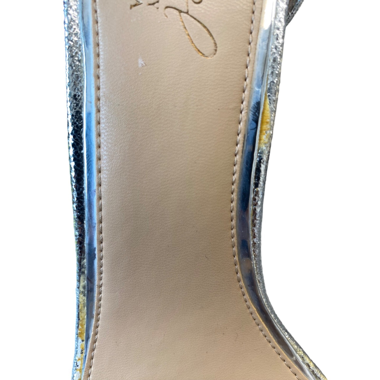 Jewel Badgley Mischka Womens Campbell Embellished Heel Sandal Silver Size 8 NWD image 4