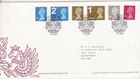 GB Stamps First Day Cover Machin Definitive PIP NVIs + 50p & £1.00 (6) SHS 2009
