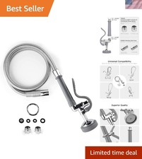 Commercial Sink Sprayer with 45  Stainless Steel Hose for Efficient Pre-Rinsing