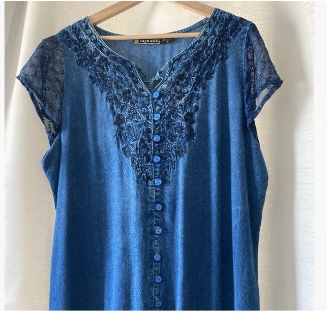 raya sun denim dress raya sun Products for Sale up to 90% Off Retail: Poshmark