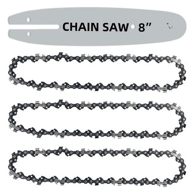 Effortless Cutting with 8'' Chainsaw Chains & Guide Bar Combo - Easy Install