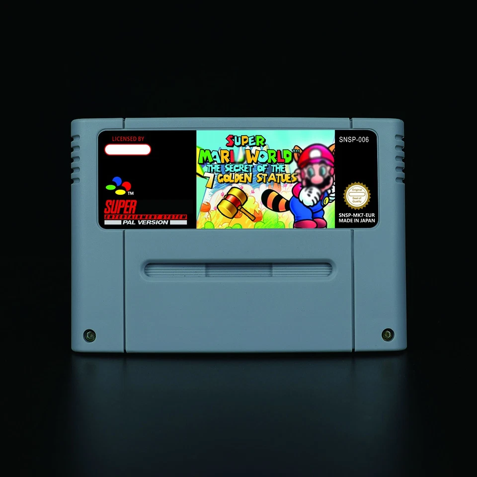H@CK ROM - SUPER MARIO WORLD The Secret of the 7 Golden Statues FOR SNES PAL - Bild 1 von 1
