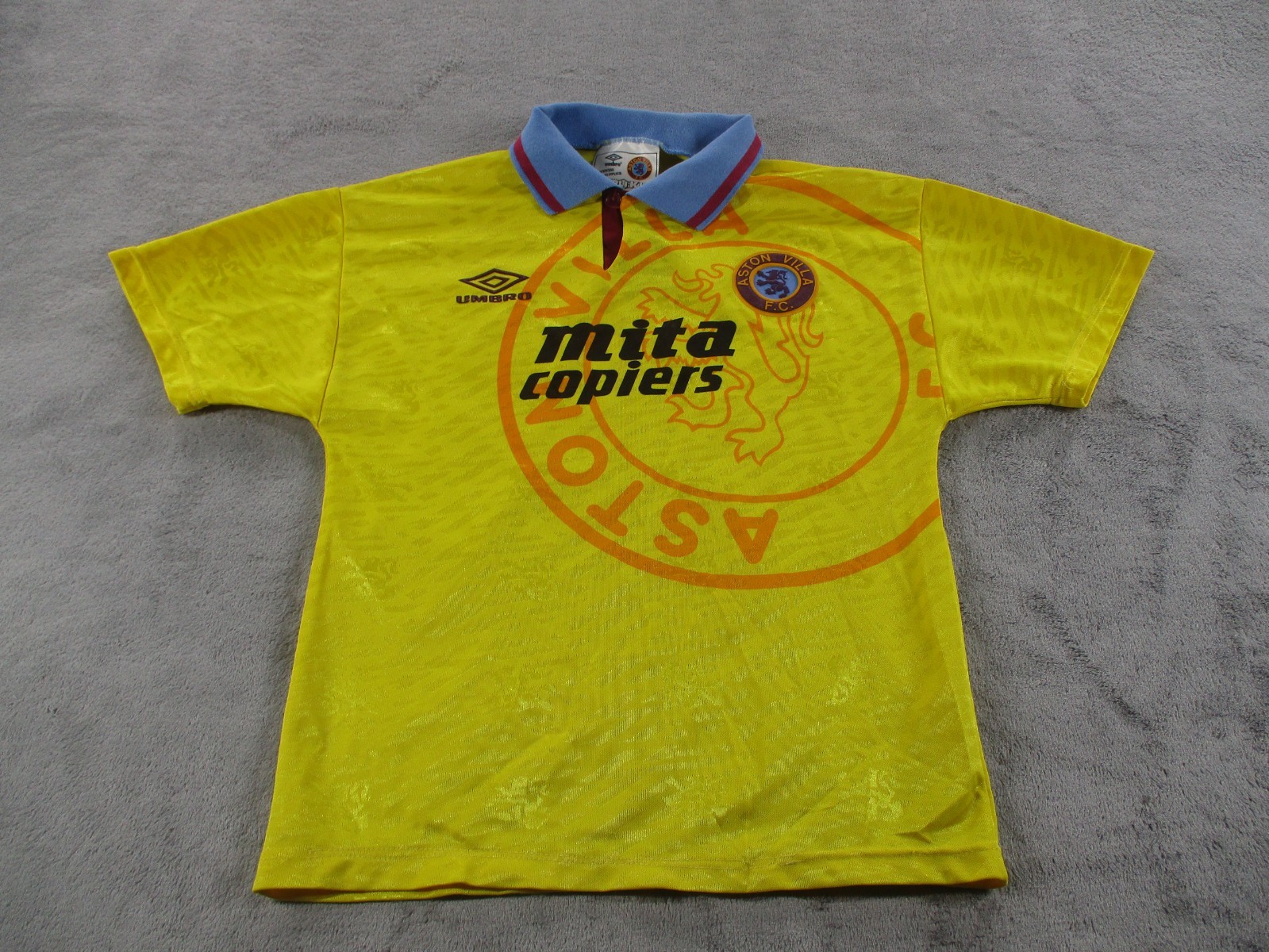 RARE Vintage Aston Villa 1991 1993 Third Umbro Football Shirt Soccer Jersey XS