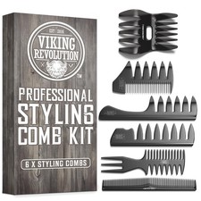 Professional Hair Styling Combs for Men 6 Piece Set