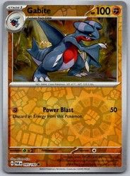 Gabite 095/182 Common Reverse Holo Paradox Rift Pokemon TCG