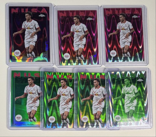 [7] ANTONIO NUSA 2024 TOPPS CHROME UEFA PURPLE LAVA REFRACTOR /75 Q0M-613