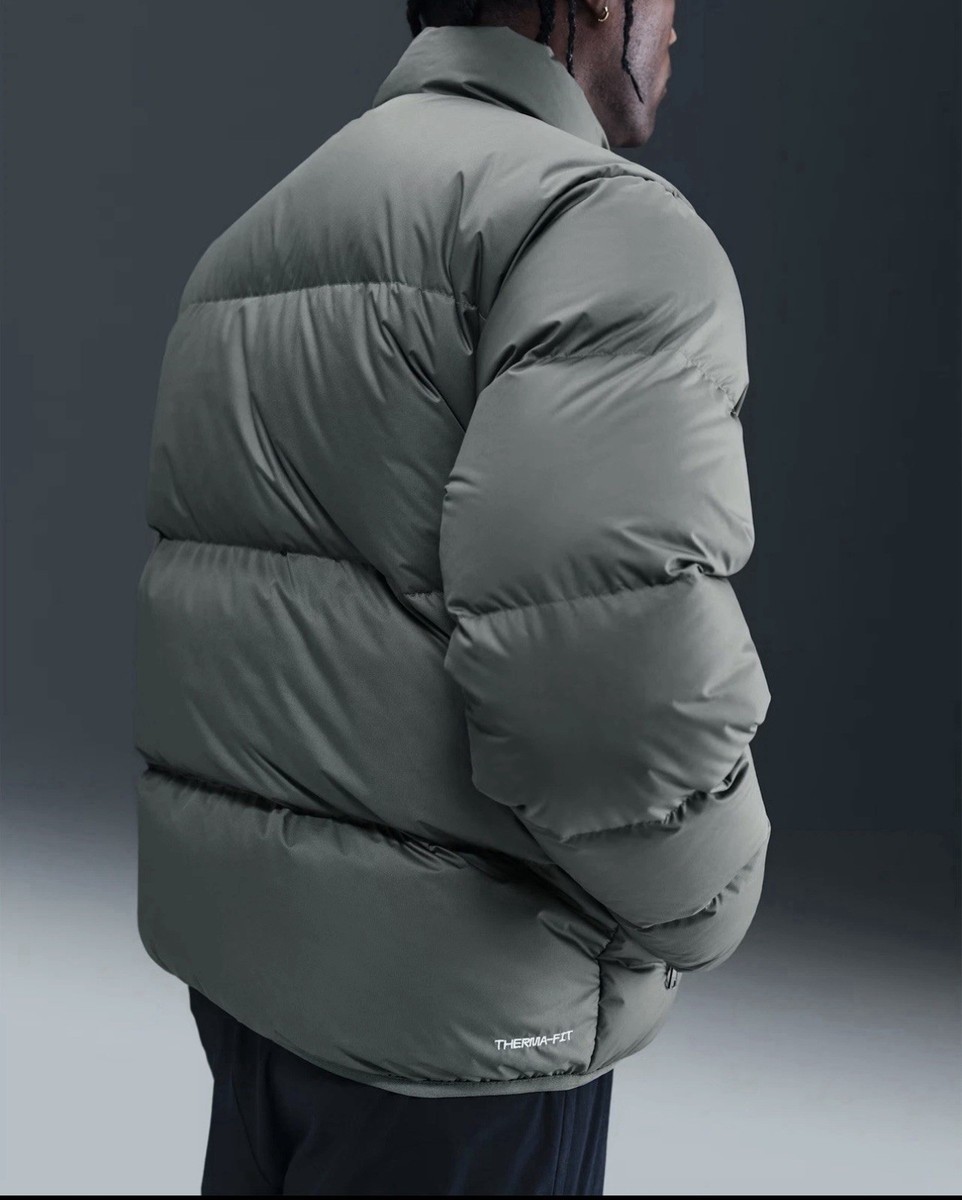 Nike Men's Sportswear Club Therma-FIT Puffer Jacket Gray XXL NWT